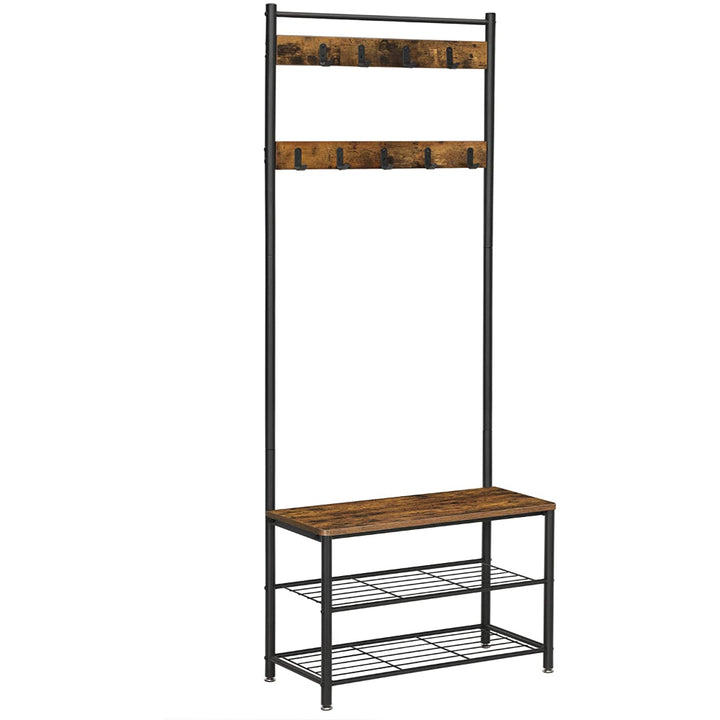 Mueble Recibidor Perchero Daven Estilo Industrial.